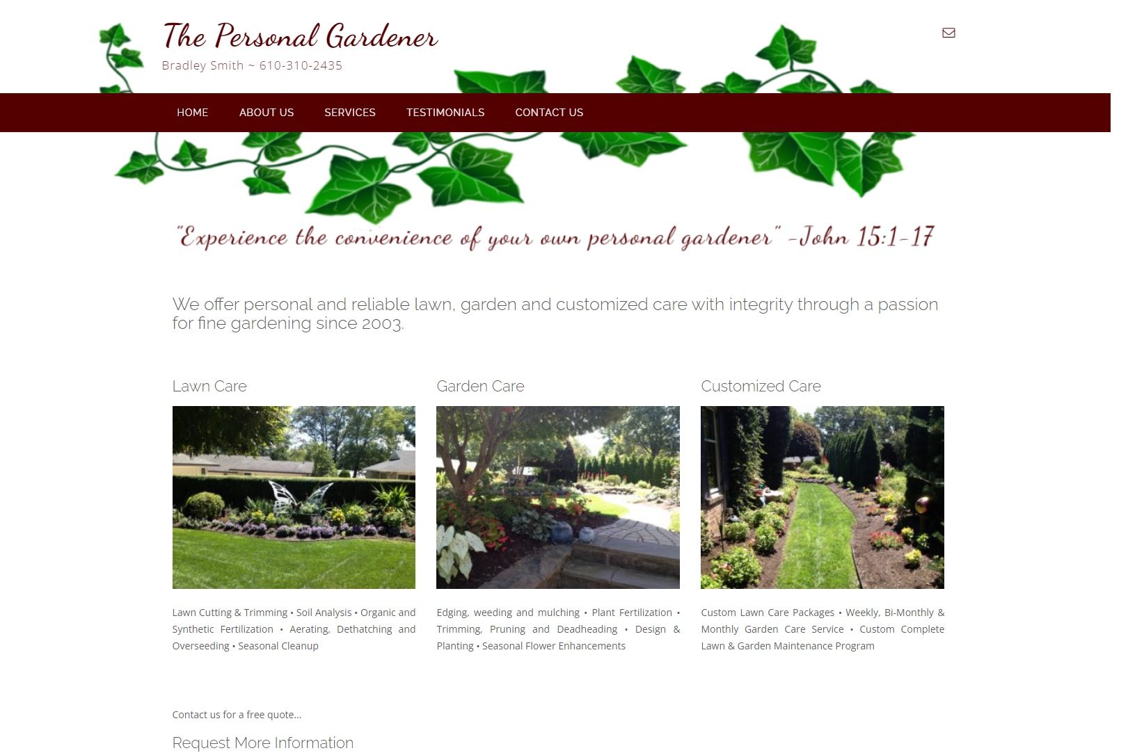 The Personal Gardener